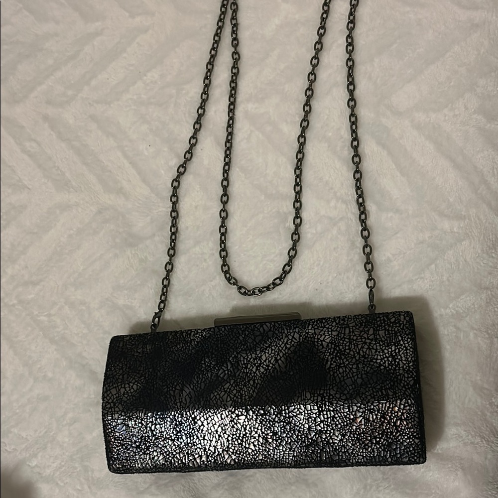 Black and Silver clutch